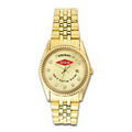 Men's 5th Avenue Gold-Tone Metal Watch W/ Swarovski Crystals